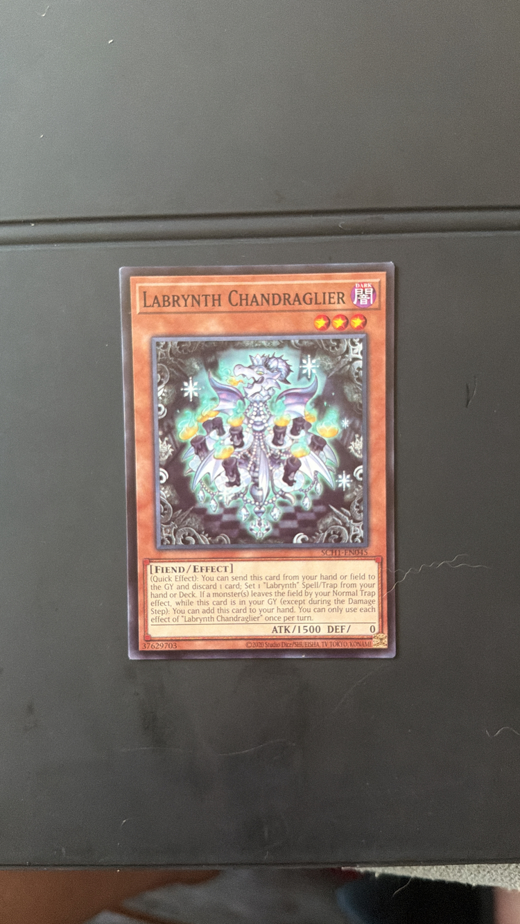Yu-Gi-Oh! Labrynth Chandraglier SCH1-EN045 Rare Tactical Masters Card